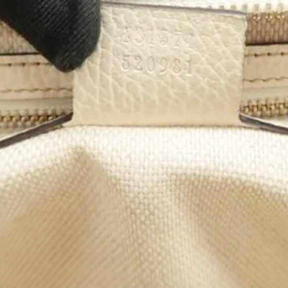 GUCCI SOHO CONVERTIBLE TOP HANDLE SATCHEL LEATHER 100% AUTHENTIC - Picture 11 of 16